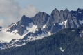 Ariel View of Glacier in Alaska Range