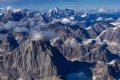 Ariel View of Glacier in Alaska